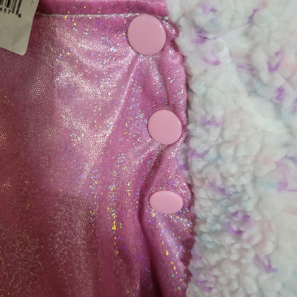 Target Unicorn Halloween Costume 6-12 M One Piece Pink Hood Wings Tail Dress Up - Picture 4 of 8